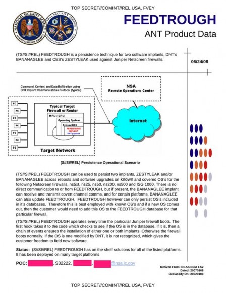 Karta z katalogu NSA